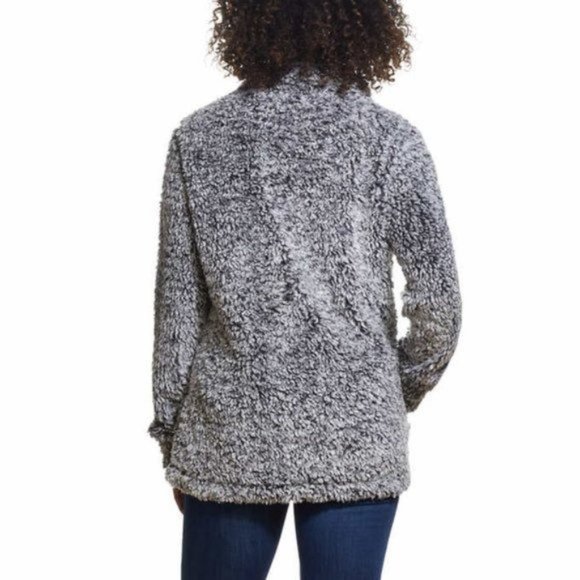 WEATHERPROOF VINTAGE Cozy Sherpa Lined Pullover - Grey - NWOT - Medium - Picture 5 of 5